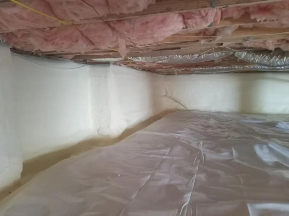 Crawl space encapsulation with closed-cell spray foam for Attic Insulation in Duluth